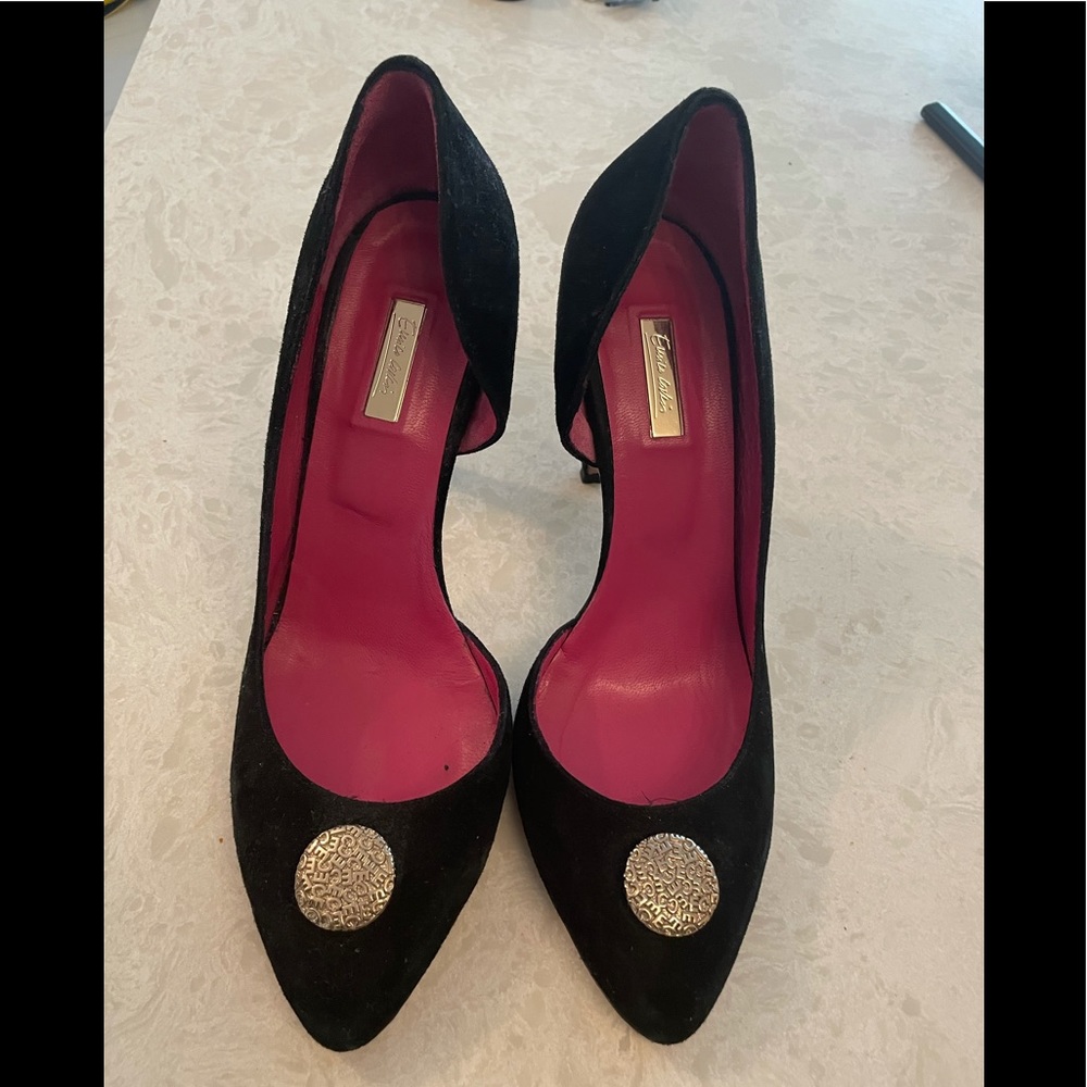 Enrico Coveri suede heels.